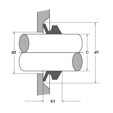 V-Ring วีริง FP-72X84X11.3/15.5-VS-80V_FKM