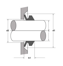 V-Ring วีริง FP-22X30X7.90/10.50-VS-25_NBR