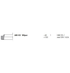 ซีลกันน้ำมัน DPH-30x40x5/8-WIPER_NBR