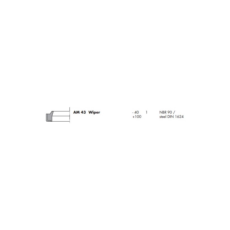 ซีลกันน้ำมัน DPH-30x40x5/8-WIPER_NBR