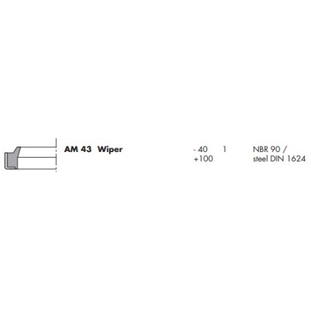 ซีลกันน้ำมัน DPH-30x40x5/8-WIPER_NBR