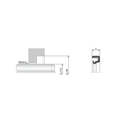 ซีลกันน้ำมัน TRELLEBORG/STEFA-12x32x7-CB_NBR