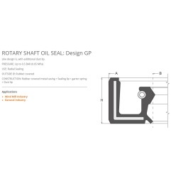 gp oil seal for gearbox application