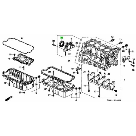 OIL SEAL, Honda 91214-P7A-004