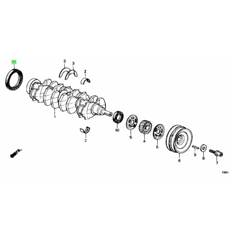 OIL SEAL, Honda 91214-PD2-004
