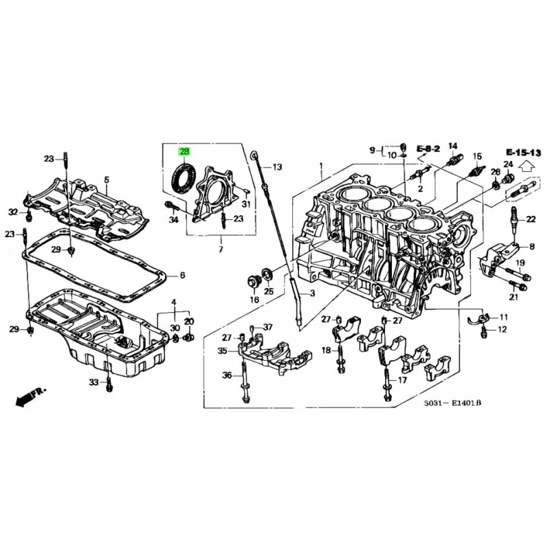 OIL SEAL, Honda 91214-PR4-A01