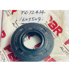 ซีลกันน้ำมัน พีบีอาร์-16x35x7-ขอบยางปากซีลยางสองชั้น เอ็นบีอาร์