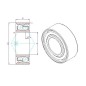 DOUBLE ROW BALL BEARING MRC(SKF) 5304SBKFF